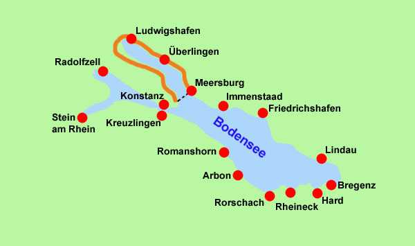 Radkarte Bodensee